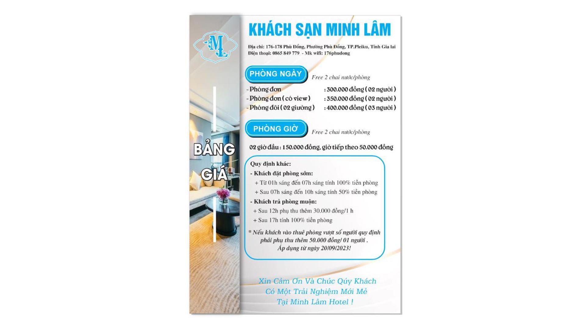 Minh Lam Hotel Pleiku Exterior foto